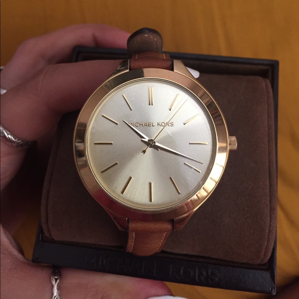 Michael Kors brown wrap watch